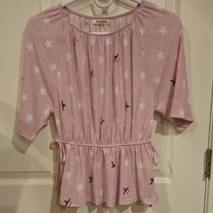 ANDREE BY UNIT Pink Star Print Top